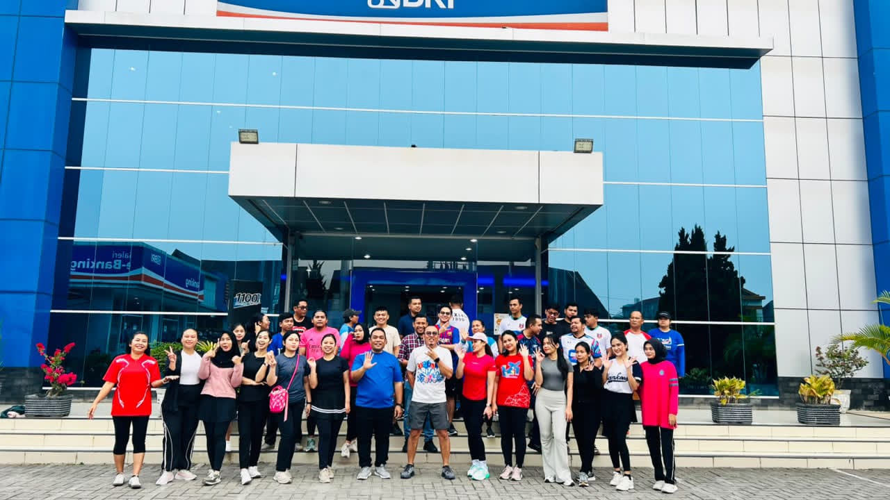 BRI Tarutung Rutin Gelar Senam Sehat Setiap Jumat