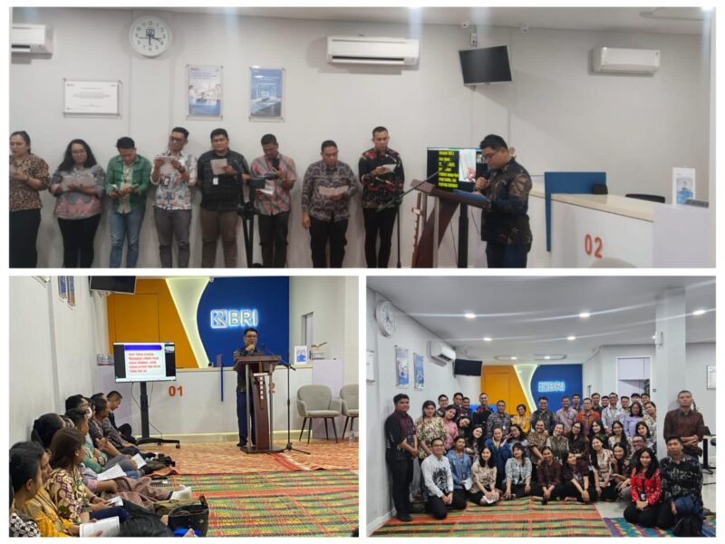 Keluarga Besar BRI Cabang Tarutung Gelar Ibadah Rutin Bulanan, BRI Unit Silindung Tarutung Jadi Tuan Rumah, Ingatkan Kebaikan Tuhan