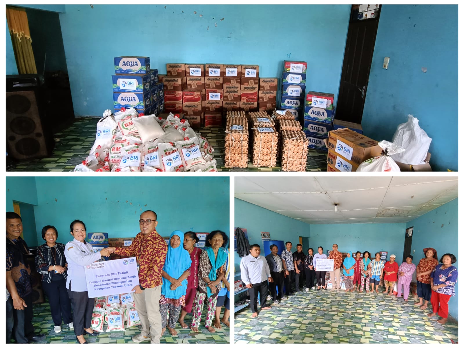 BRI Tarutung Salurkan Bantuan untuk Korban Banjir di Simangumban Melalui Program BRI Peduli